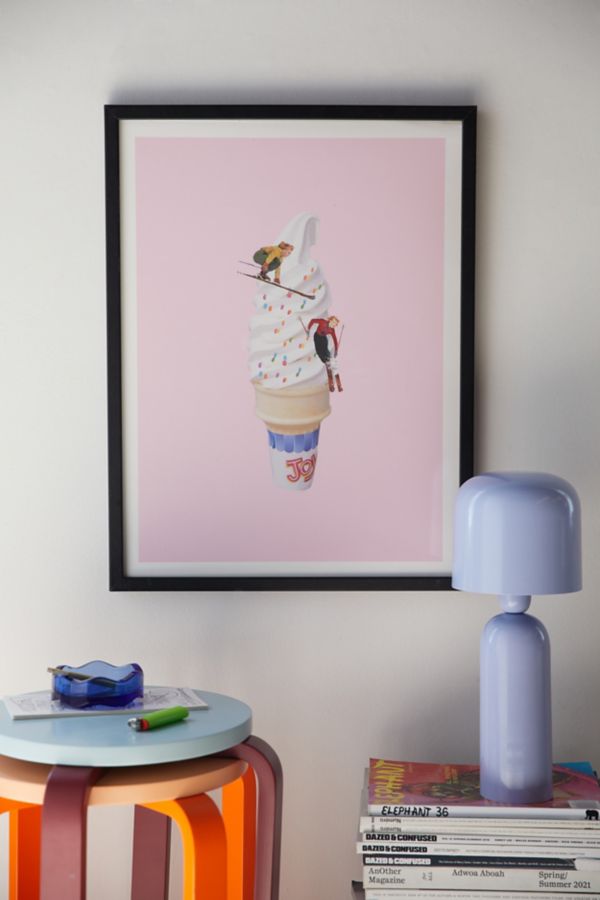 Slide View: 1: Erica Coven Sweet Shred Pink Art Print