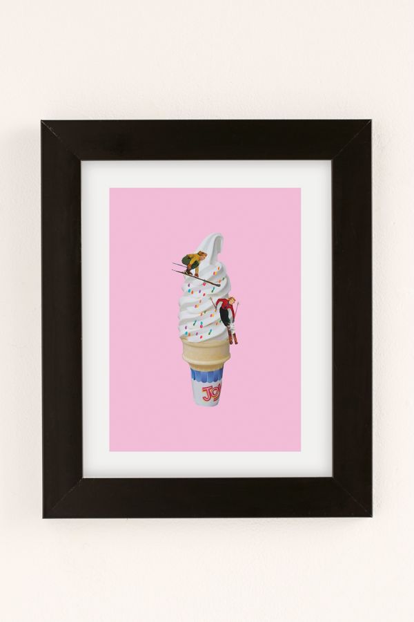 Slide View: 2: Erica Coven Sweet Shred Pink Art Print