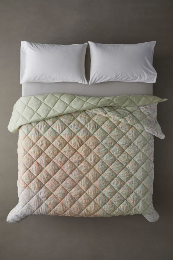 Slide View: 2: Ingrid Chiffon Floral Quilt