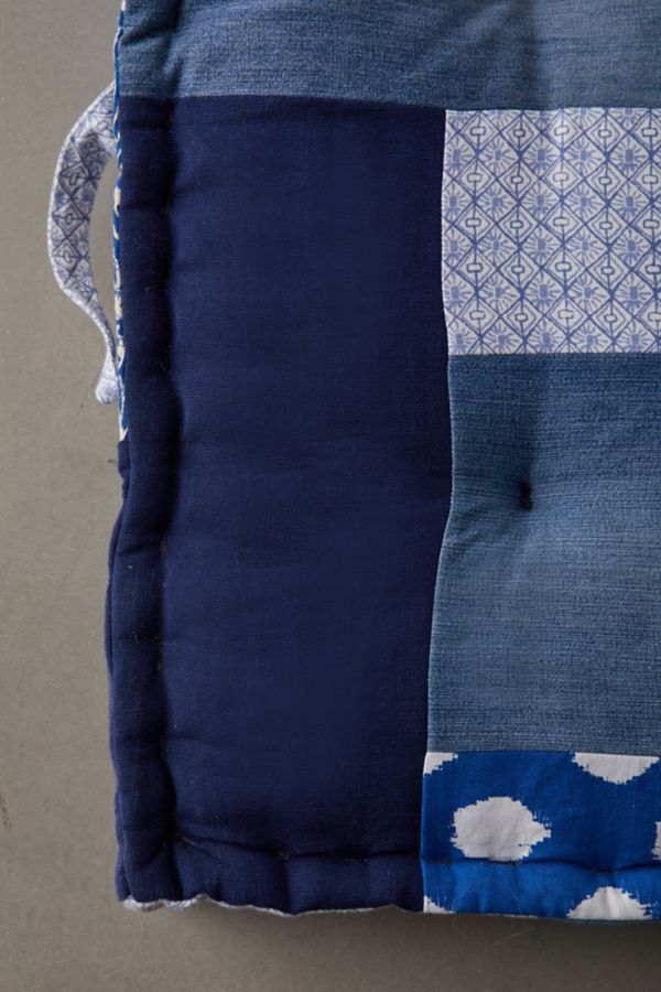 Slide View: 4: Urban Renewal Remnants One-Of-A-Kind Denim Rohini Daybed Cushion