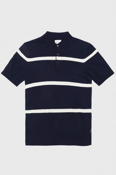 Ben Sherman Textured Stripe Knit Polo