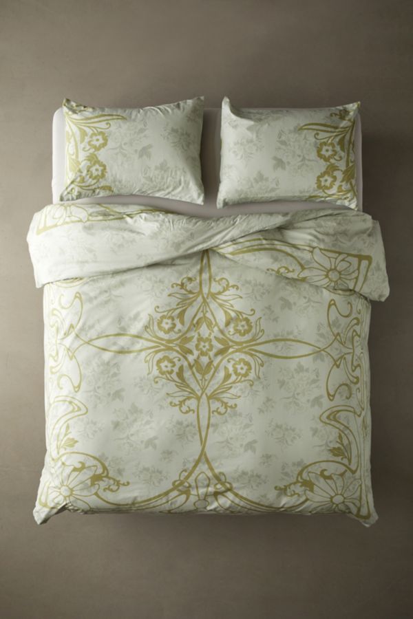 Slide View: 2: Elsie Breezy Cotton Percale Duvet Cover