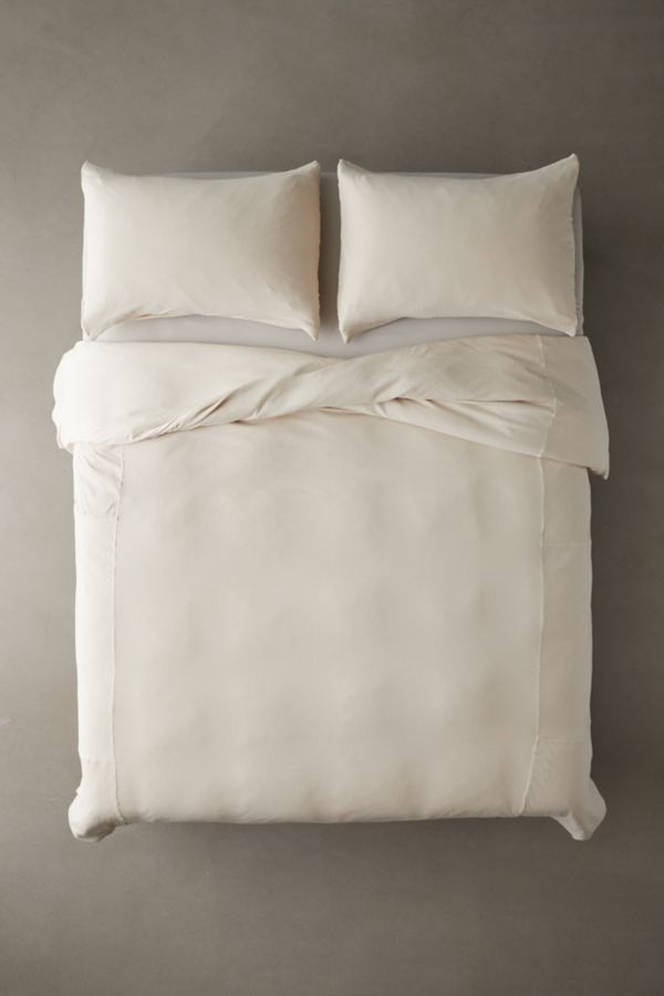 Slide View: 2: Logan Jersey Ribbed Duvet Cover