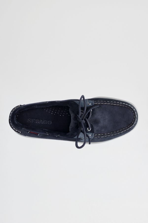 Slide View: 3: Sebago Rossisland Jib Shadow Suede Boat Shoe