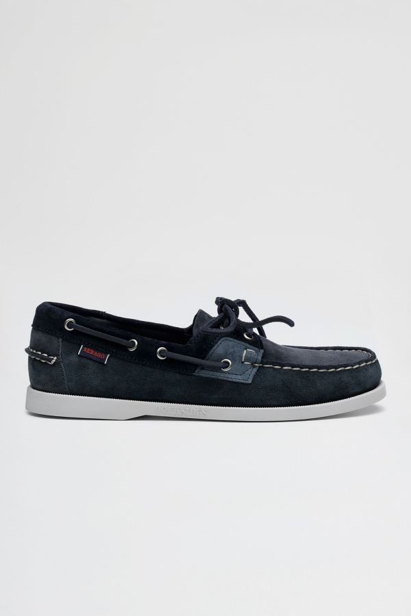 Slide View: 1: Sebago Rossisland Jib Shadow Suede Boat Shoe