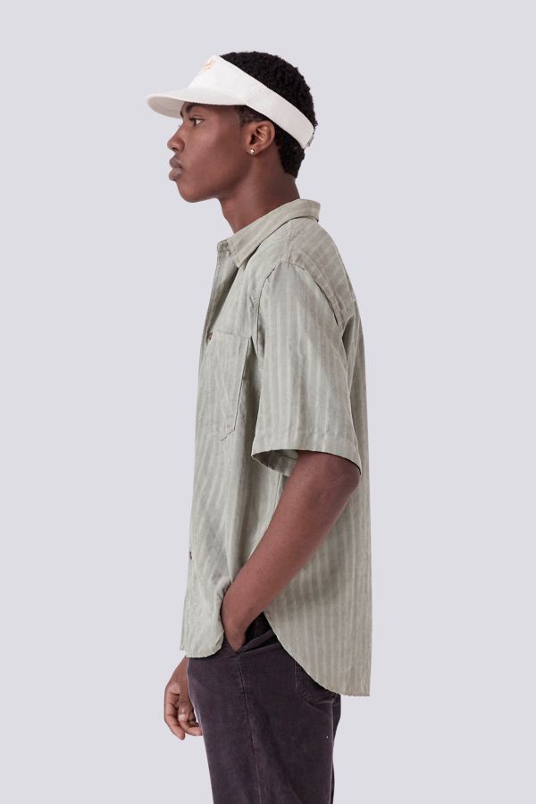 Slide View: 5: Barney Cools Jacquard Stripe Short Sleeve Shirt