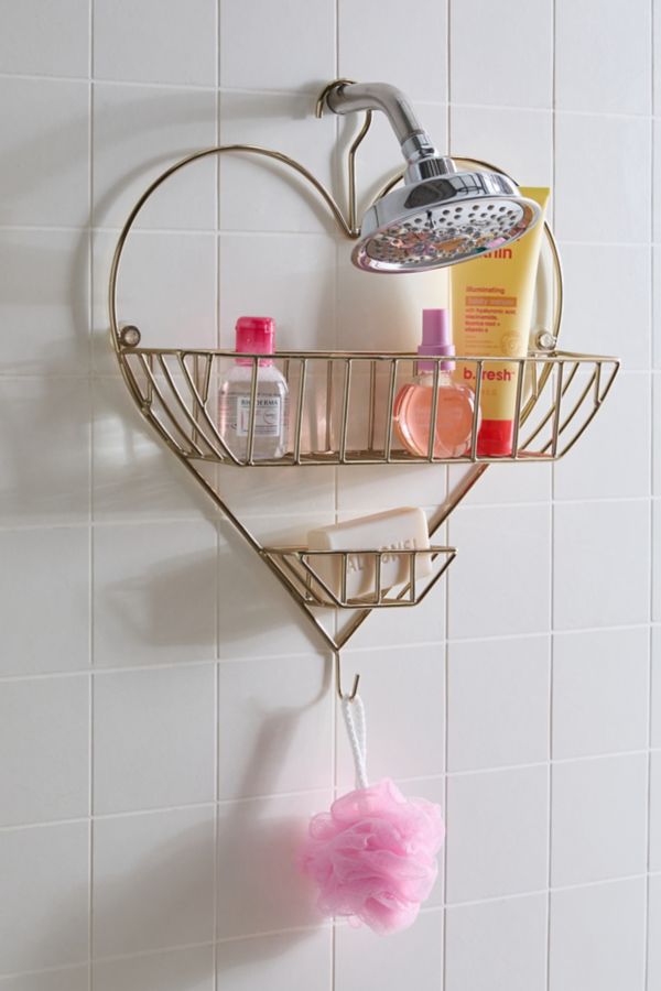 Slide View: 1: Heart Shower Caddy