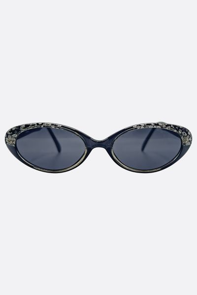 Giant Vintage Sissy Slim Oval Cat-Eye Sunglasses