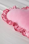 Thumbnail View 3: Ruffle Heart Velvet Throw Pillow