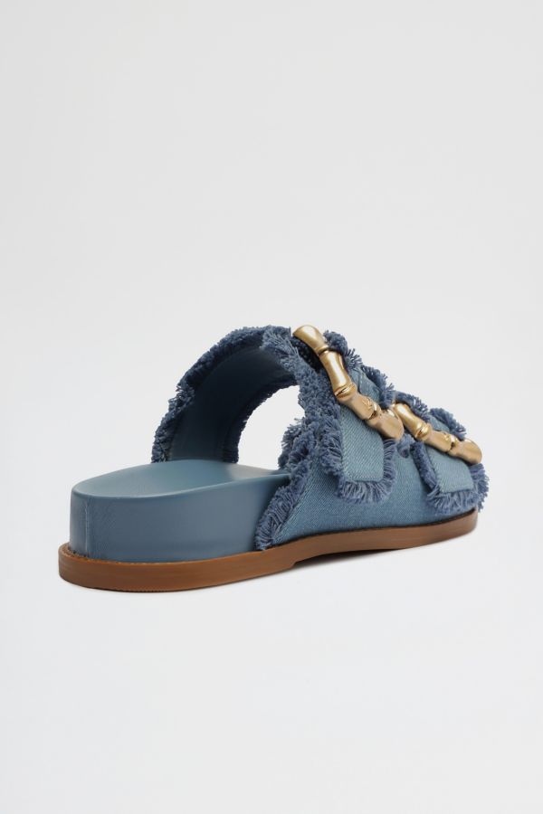 Slide View: 5: Schutz Enola Sporty Frayed Sandals