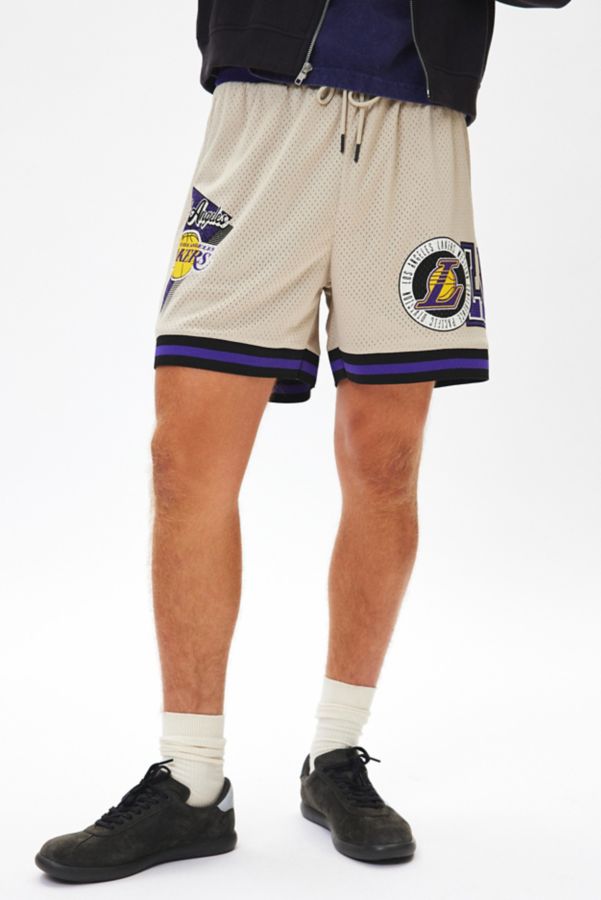 Slide View: 1: NBA UO Exclusive Los Angeles Lakers Extreme Mesh Short