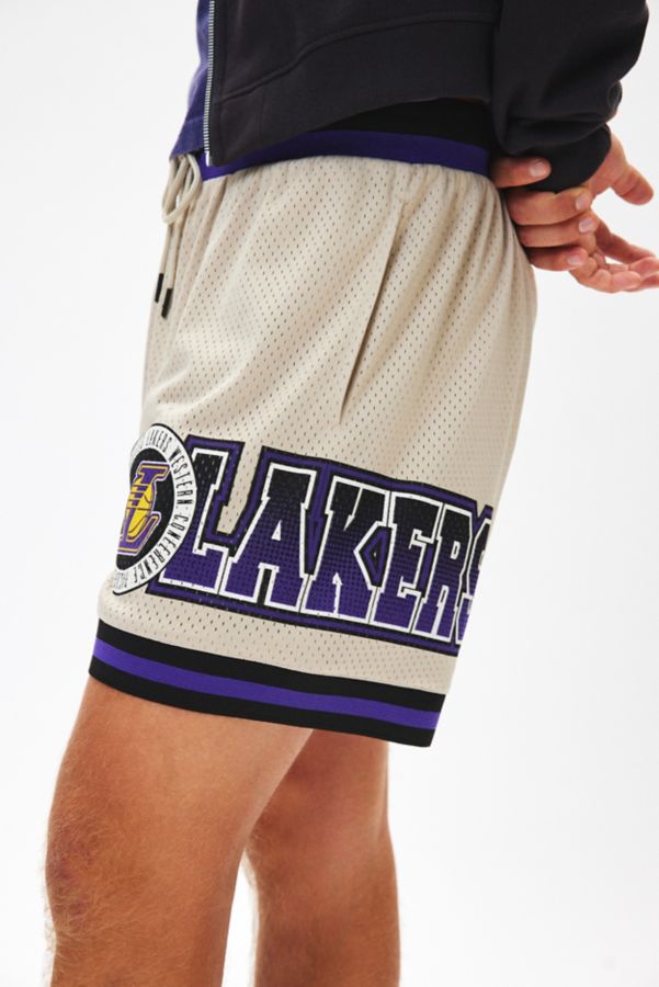 Slide View: 4: NBA UO Exclusive Los Angeles Lakers Extreme Mesh Short