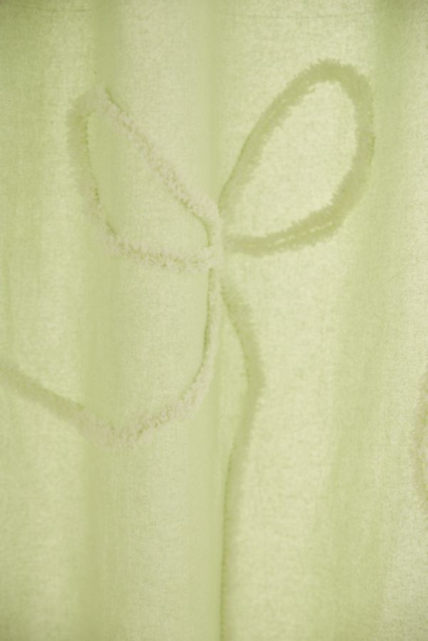 Slide View: 2: Wild Bows Tufted Shower Curtain