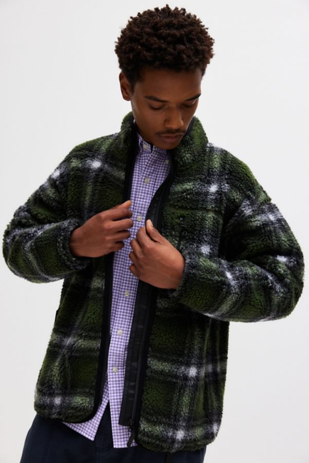 Slide View: 1: Gramicci Shadow Plaid Fleece Jacket