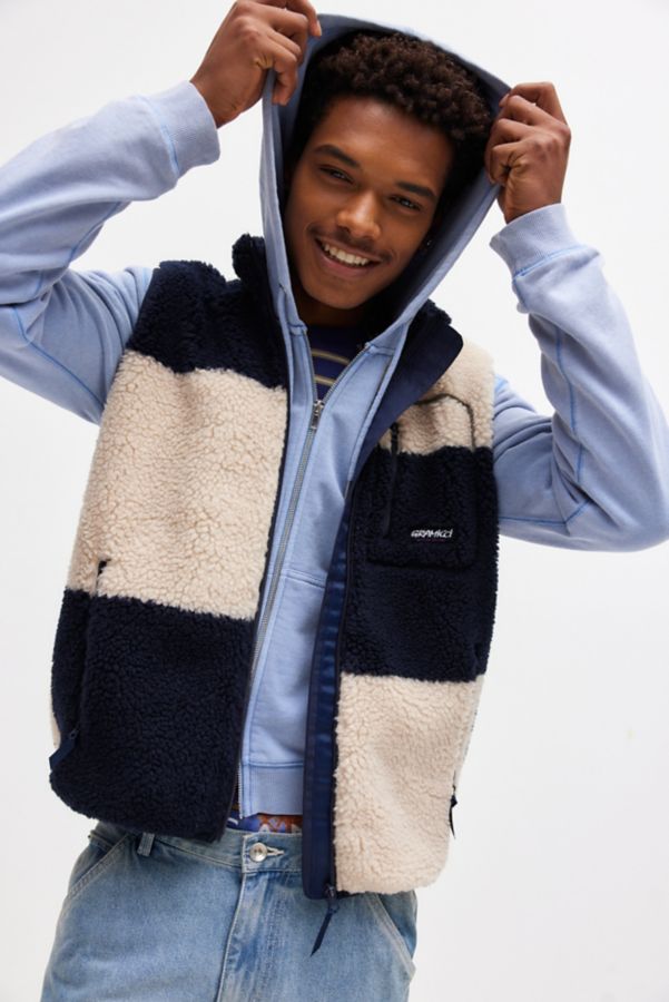 Slide View: 4: Gramicci Checkered Pattern Fleece Vest