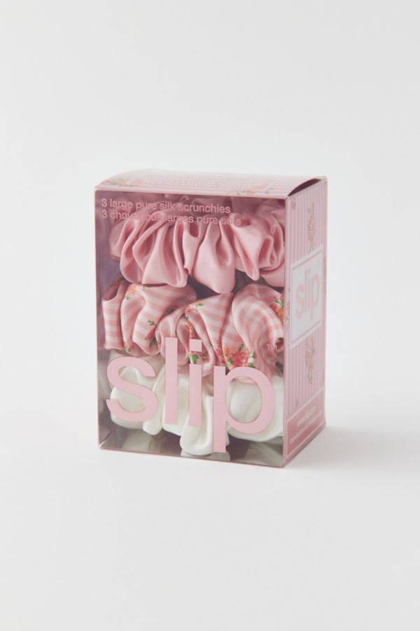 Slide View: 3: Slip Large Pure Silk Scrunchie Set