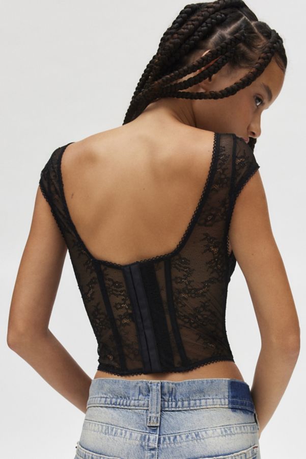 Slide View: 4: Out From Under Amour Lace Corset