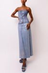 Thumbnail View 3: Amy Lynn Mimi Metallic Denim Maxi Skirt