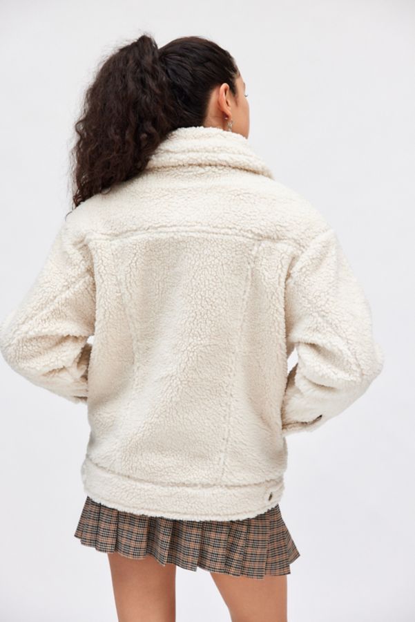 Slide View: 4: UGG Frankie Piled Fleece Trucker Jacket