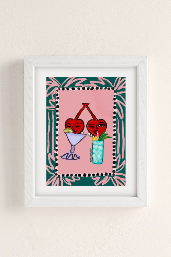 Slide View: 2: theebouffants Cherry Cheers Art Print