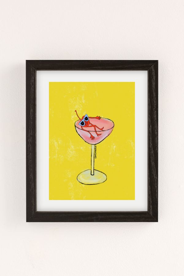 Slide View: 2: theebouffants Chillin Cherry Art Print