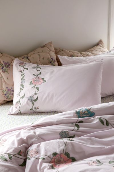 Secret Garden Embroidered Sham Set