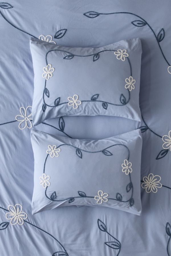 Slide View: 2: Falling Vines Floral Sham Set