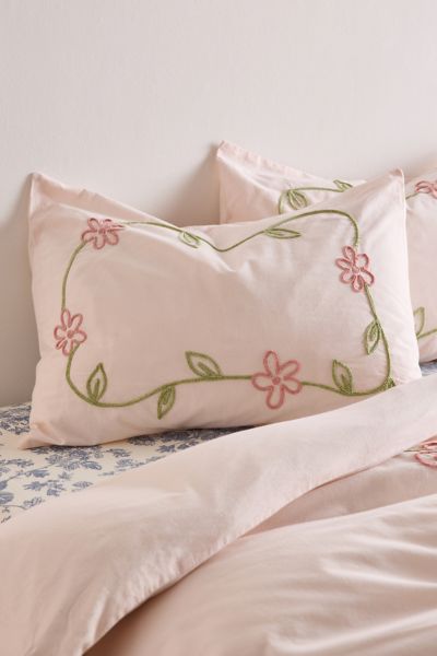 Falling Vines Floral Sham Set