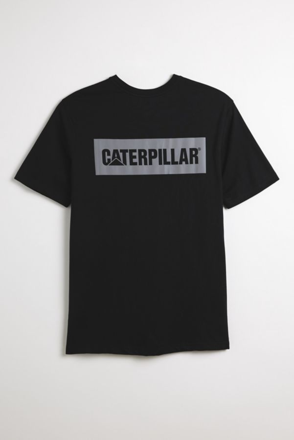 Slide View: 1: CAT Reflective Logo Graphic Tee