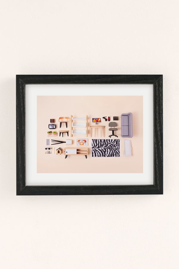 Slide View: 2: Pepino de Mar Dollhouse Inventory / Beige Art Print