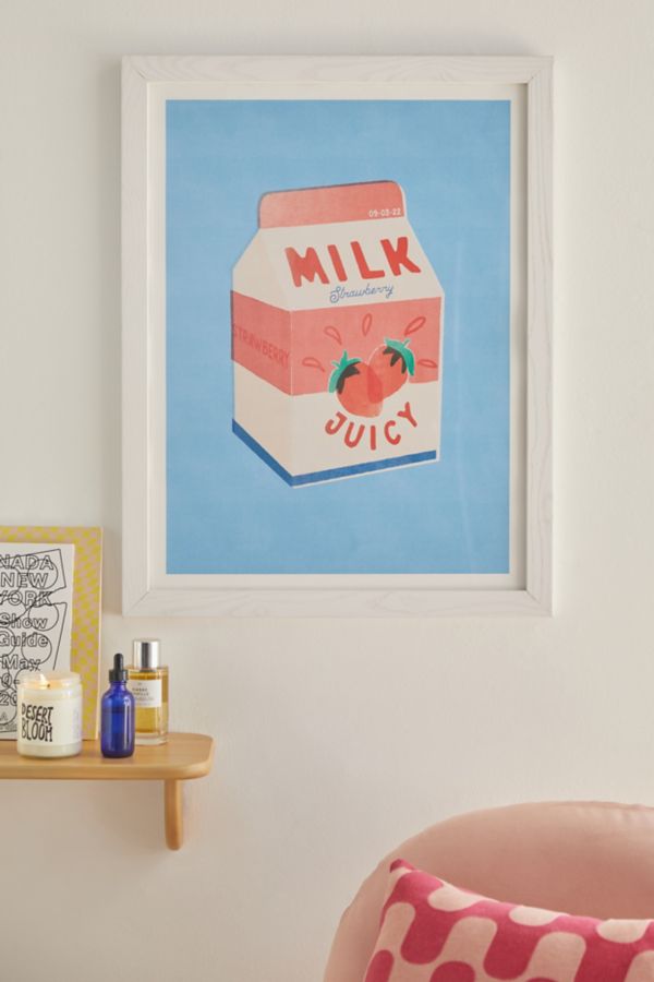 Slide View: 1: Carmen Veltman Strawberry Milk Art Print