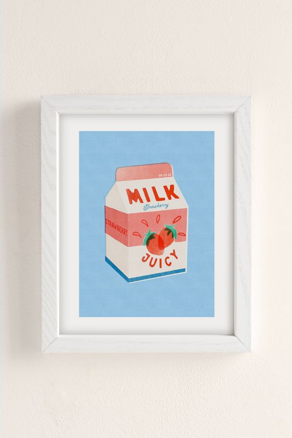 Slide View: 2: Carmen Veltman Strawberry Milk Art Print