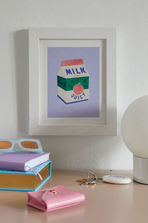 Slide View: 1: Carmen Veltman Peach Milk Art Print