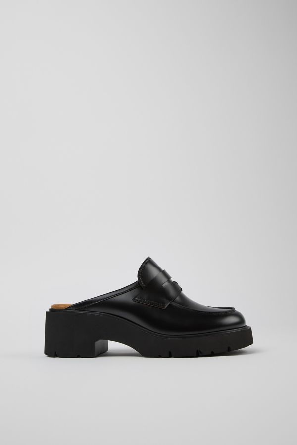 Slide View: 2: Camper Milah Leather Loafer Clog