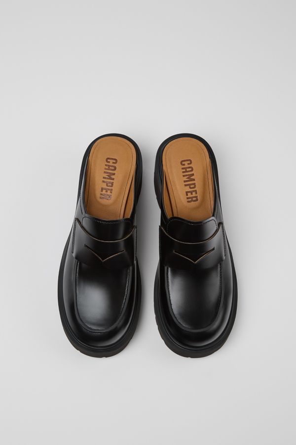 Slide View: 4: Camper Milah Leather Loafer Clog