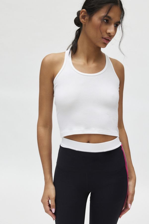 Slide View: 1: Splits59 Ashby Ribbed Cropped Top