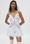 Thumbnail View 1: LoveShackFancy Brealynn Embellished Cotton Mini Dress