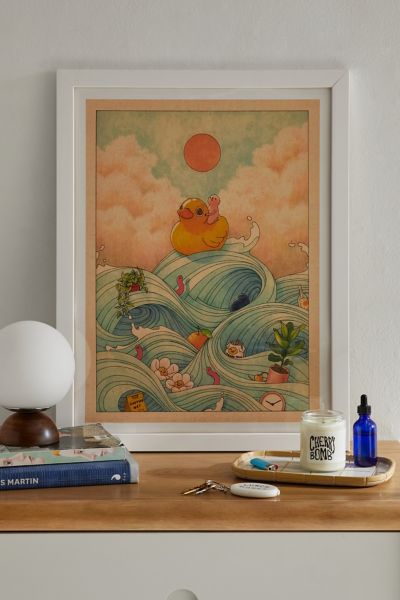 Felicia Chiao Duck At Sea Art Print