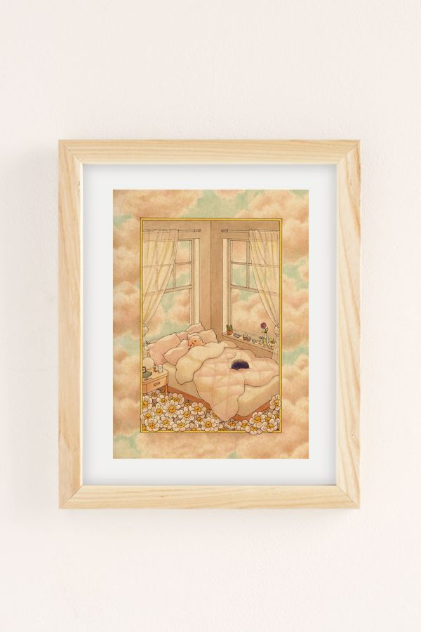 Slide View: 2: Felicia Chiao Bed In The Clouds Art Print