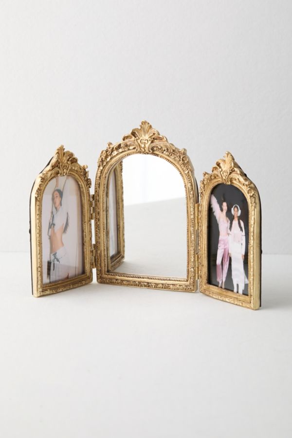 Slide View: 3: Triple Ornate Hinged Picture Frame