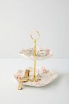 Thumbnail View 2: 2-Tier Porcelain Rose Jewelry Stand