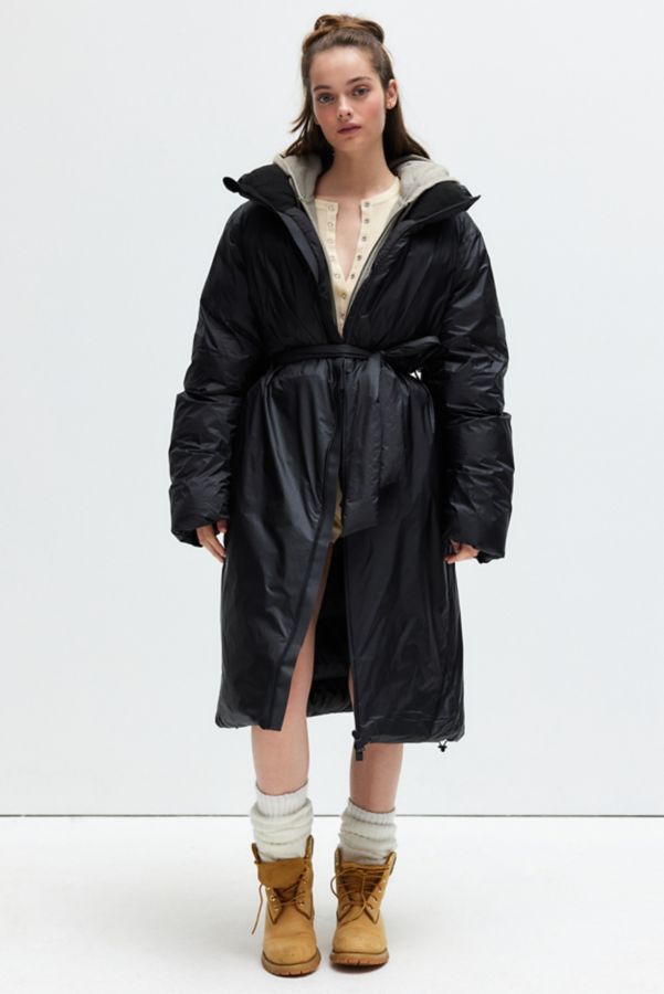 Slide View: 1: RAINS Kevo Long Puffer Jacket