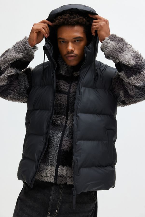 Slide View: 1: RAINS Alta Hooded Puffer Vest