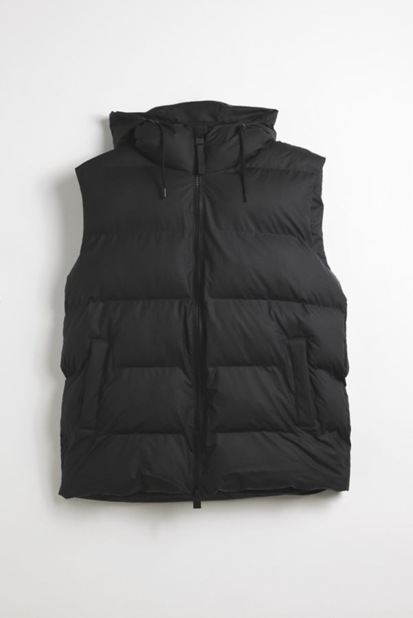 Slide View: 2: RAINS Alta Hooded Puffer Vest