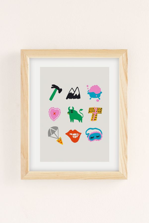 Slide View: 2: Aley Wild Taurus Emoji Art Print