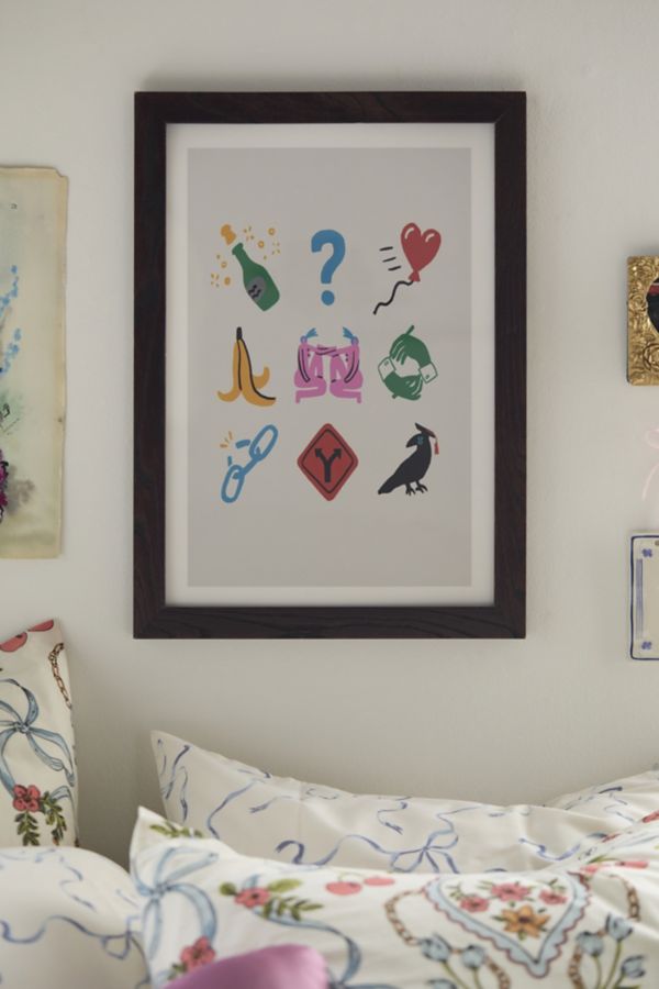 Slide View: 1: Aley Wild Gemini Emoji Art Print