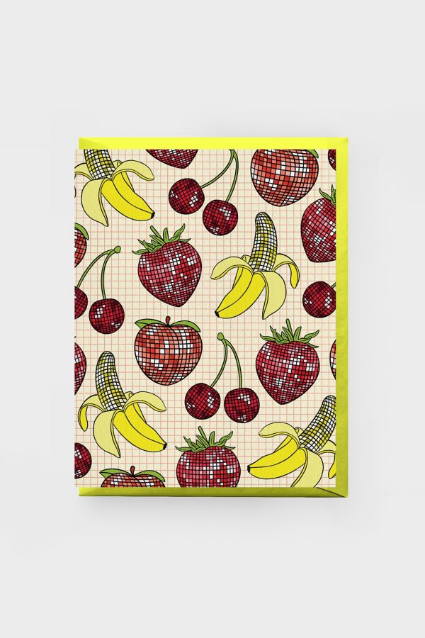 Slide View: 1: Boss Dotty Disco Fruits Greeting Card