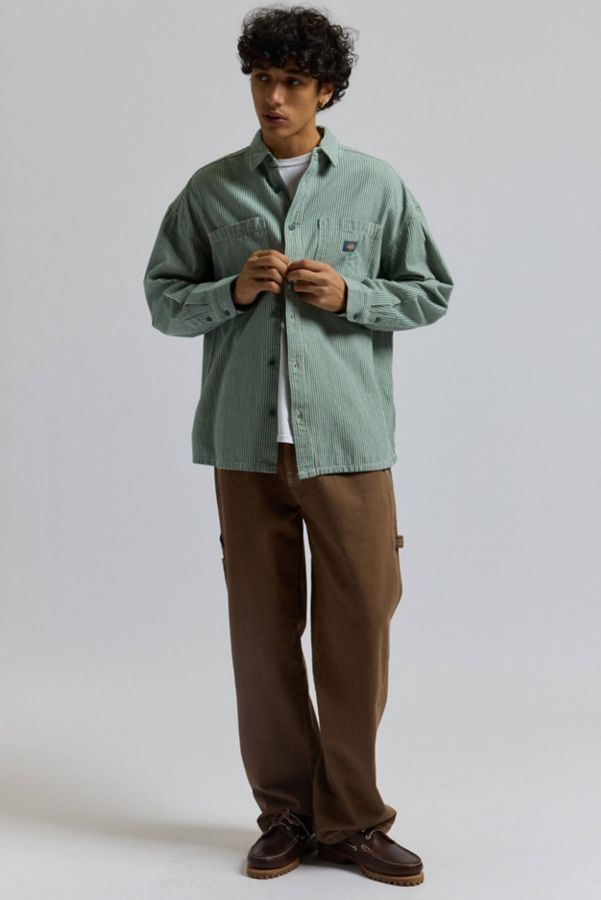 Slide View: 4: Dickies Hickory Stripe Long Sleeve Shirt