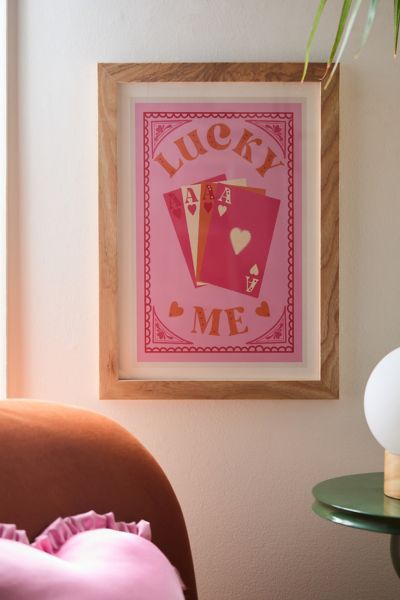 Annie Lucky Me, Playing Cards Art Print