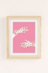 Thumbnail View 2: Annie Elegant Pink And Red Glove Illustration Art Print